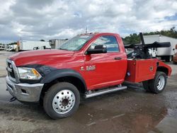 Salvage trucks for sale at West Palm Beach, FL auction: 2014 Dodge RAM 4500-Flatbed Truck