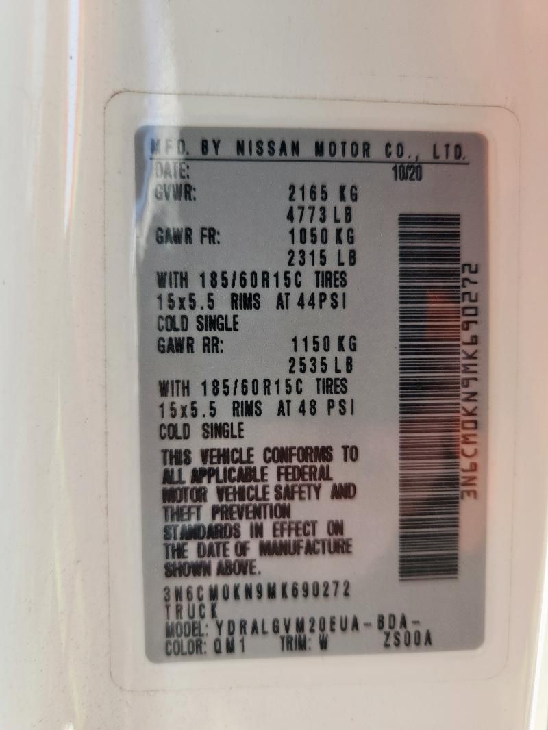 2021 Nissan NV200 2.5S