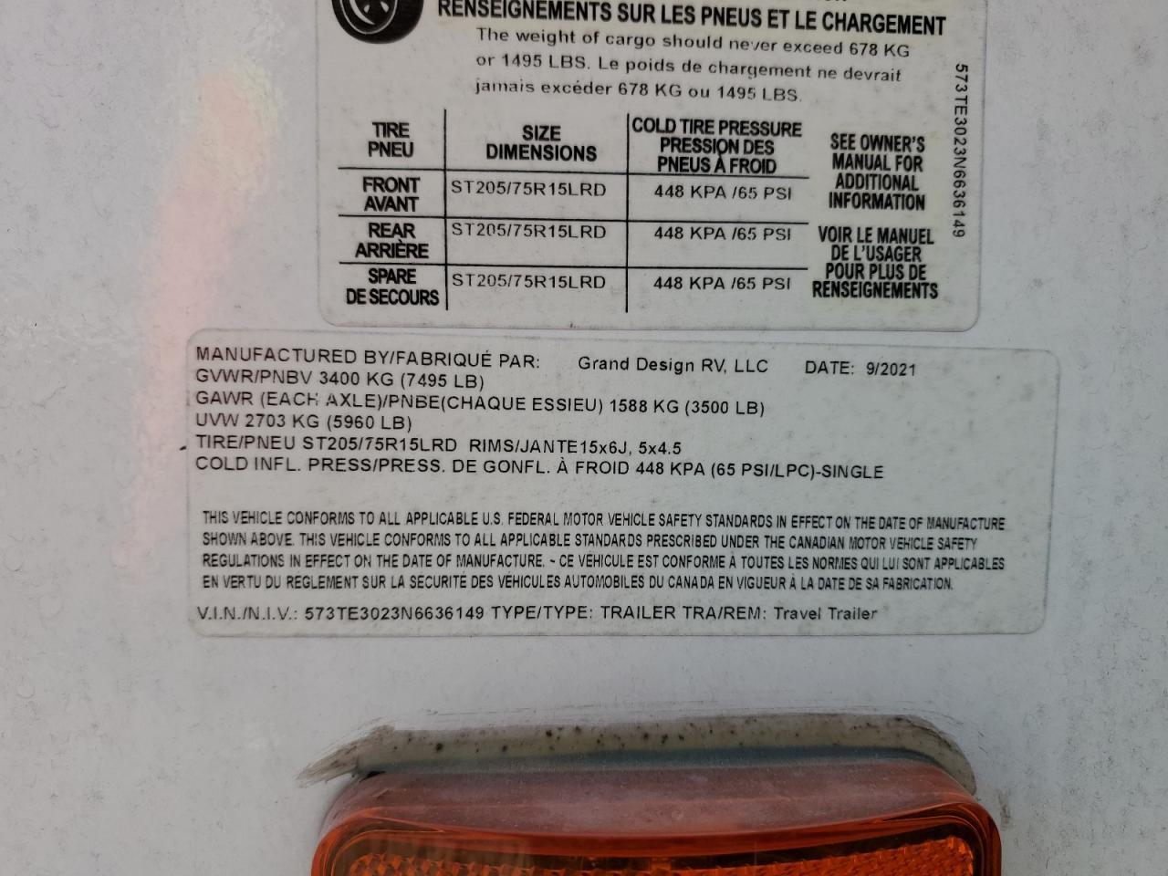 2022 Grand Design Imagine 23BHE