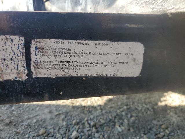 2010 Texas Utility Trailer