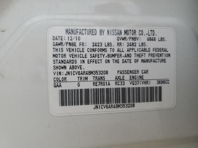 2011 Infiniti G37