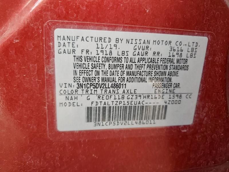 2020 Nissan Kicks SR