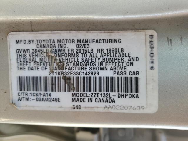 2003 Toyota Corolla Matrix xr