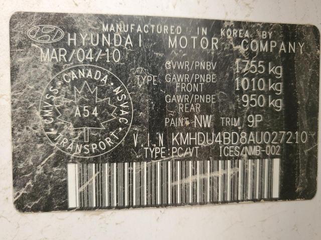 2010 Hyundai Elantra Blue