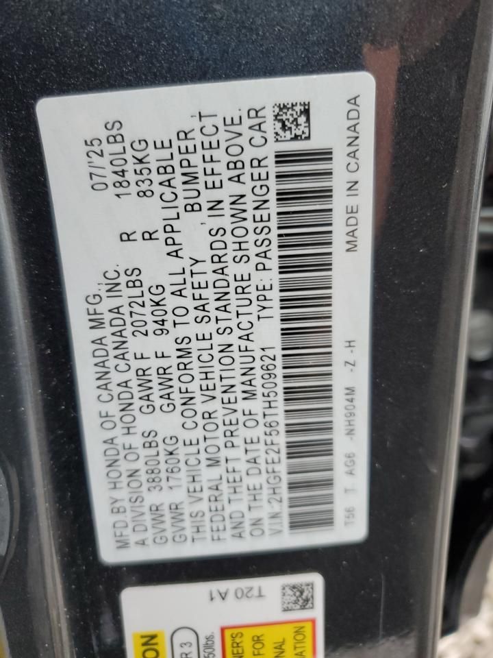 2026 Honda Civic Sport