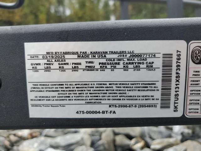 2025 Karavan 475-00004-BT-FA Utility Trailer