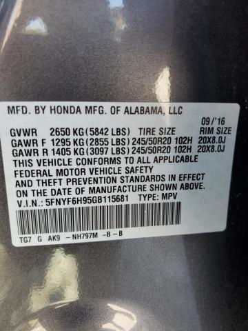 2016 Honda Pilot Touring