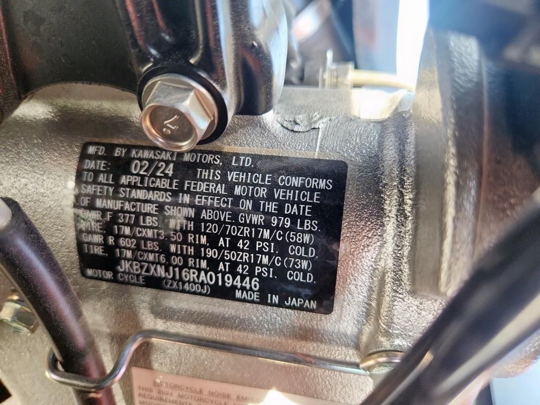 2024 Kawasaki ZX1400 J