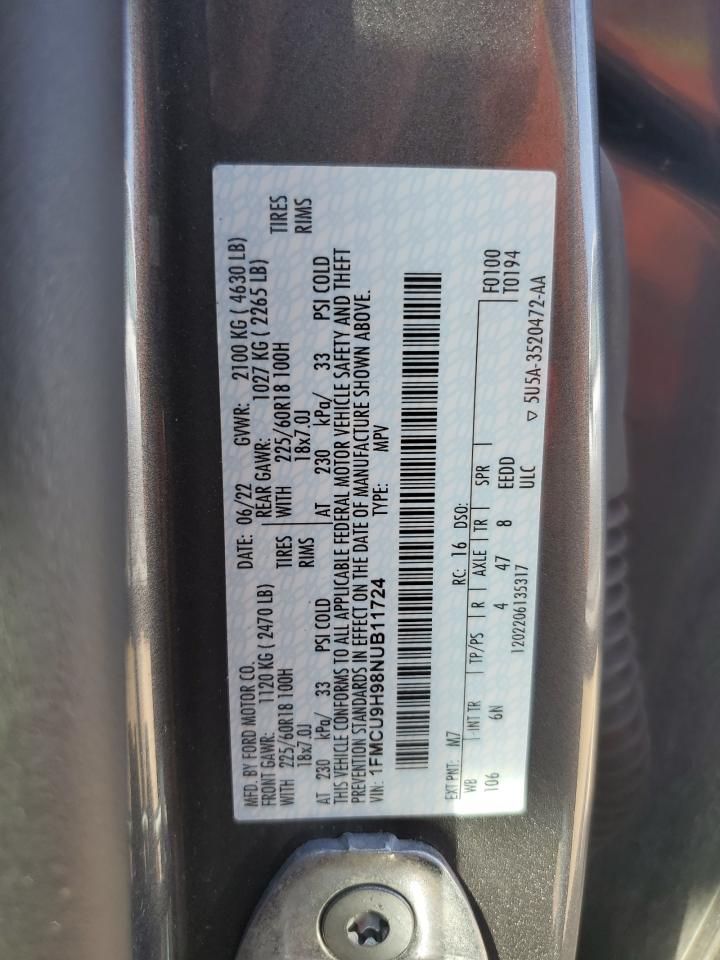 2022 Ford Escape sel