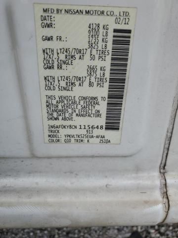 2012 Nissan NV 2500
