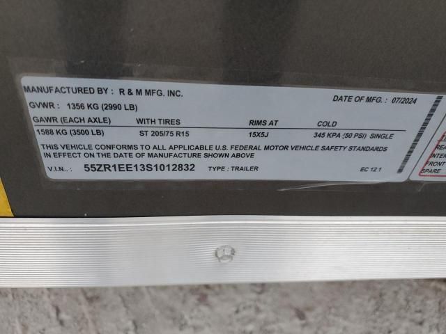 2025 R & M Trailer Mfg. I 2025 R & M 121 Enclosed Cargo Trailer