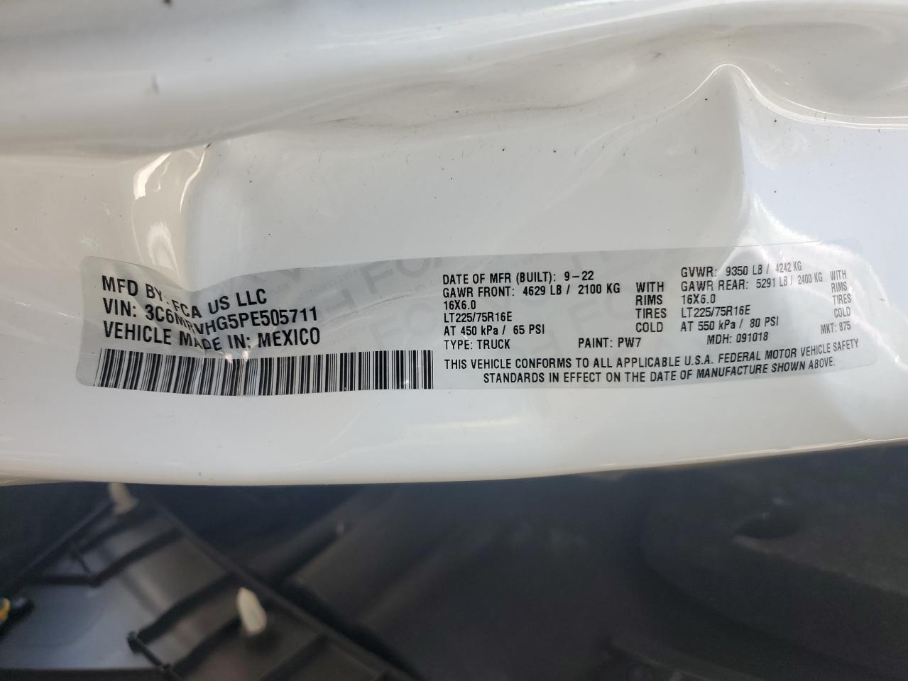 2023 Dodge RAM Promaster 3500 3500 High