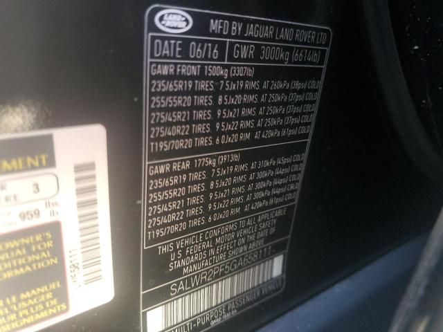 2016 Land Rover Range Rover Sport HSE