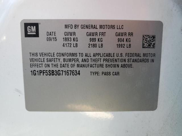 2016 Chevrolet Cruze Limited LT