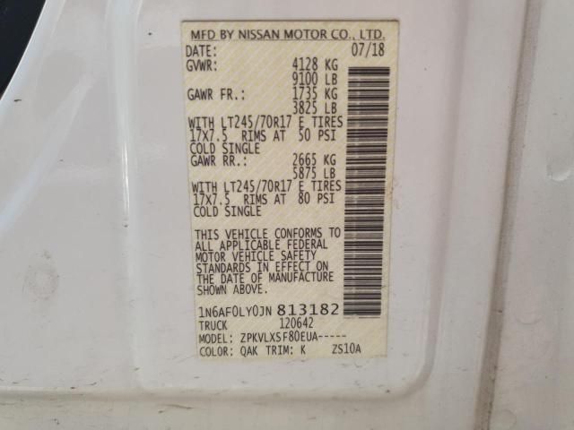 2018 Nissan NV 2500 S