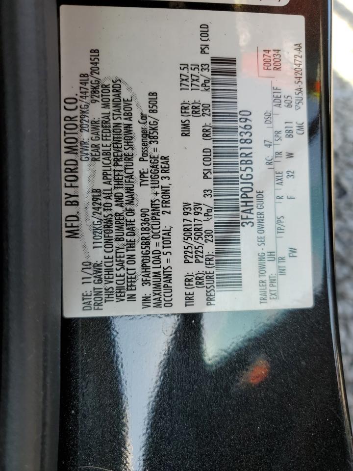 2011 Ford Fusion sel