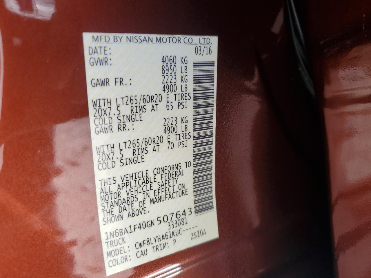 2016 Nissan Titan XD SL