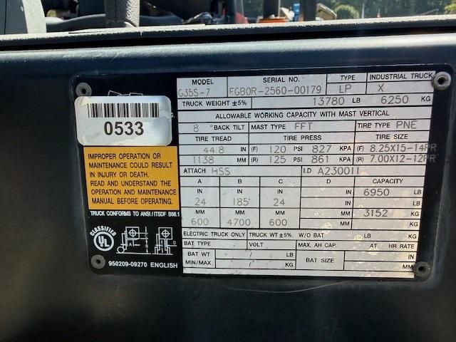 2019 Doosan G35-7
