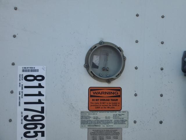 2015 Vanguard DRY Freight Trailer