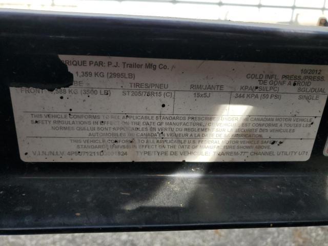 2009 Roadtrek Motorhomes 2009 PJ U71 Utility Trailer