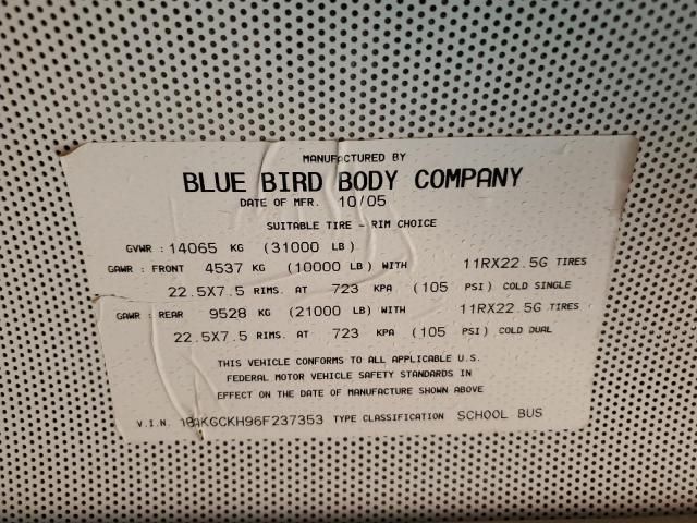 2006 Blue Bird School Bus / Transit Bus