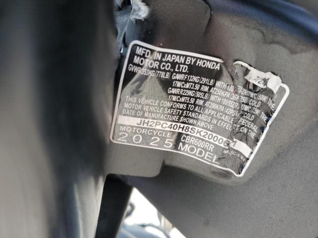 2025 Honda Cbr600 rr