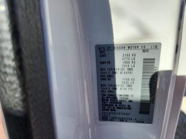 2018 Nissan Nv200 2.5s