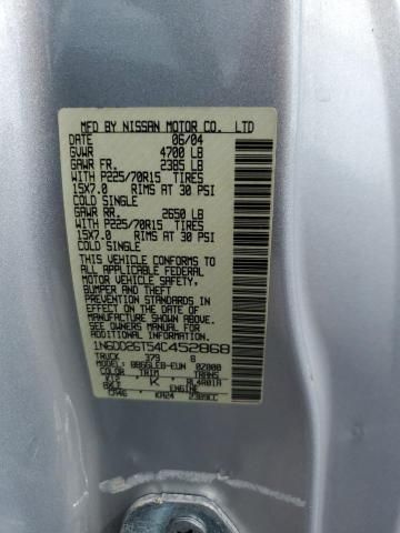 2004 Nissan Frontier King Cab XE