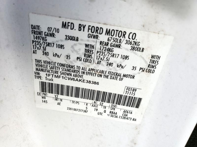 2010 Ford F150