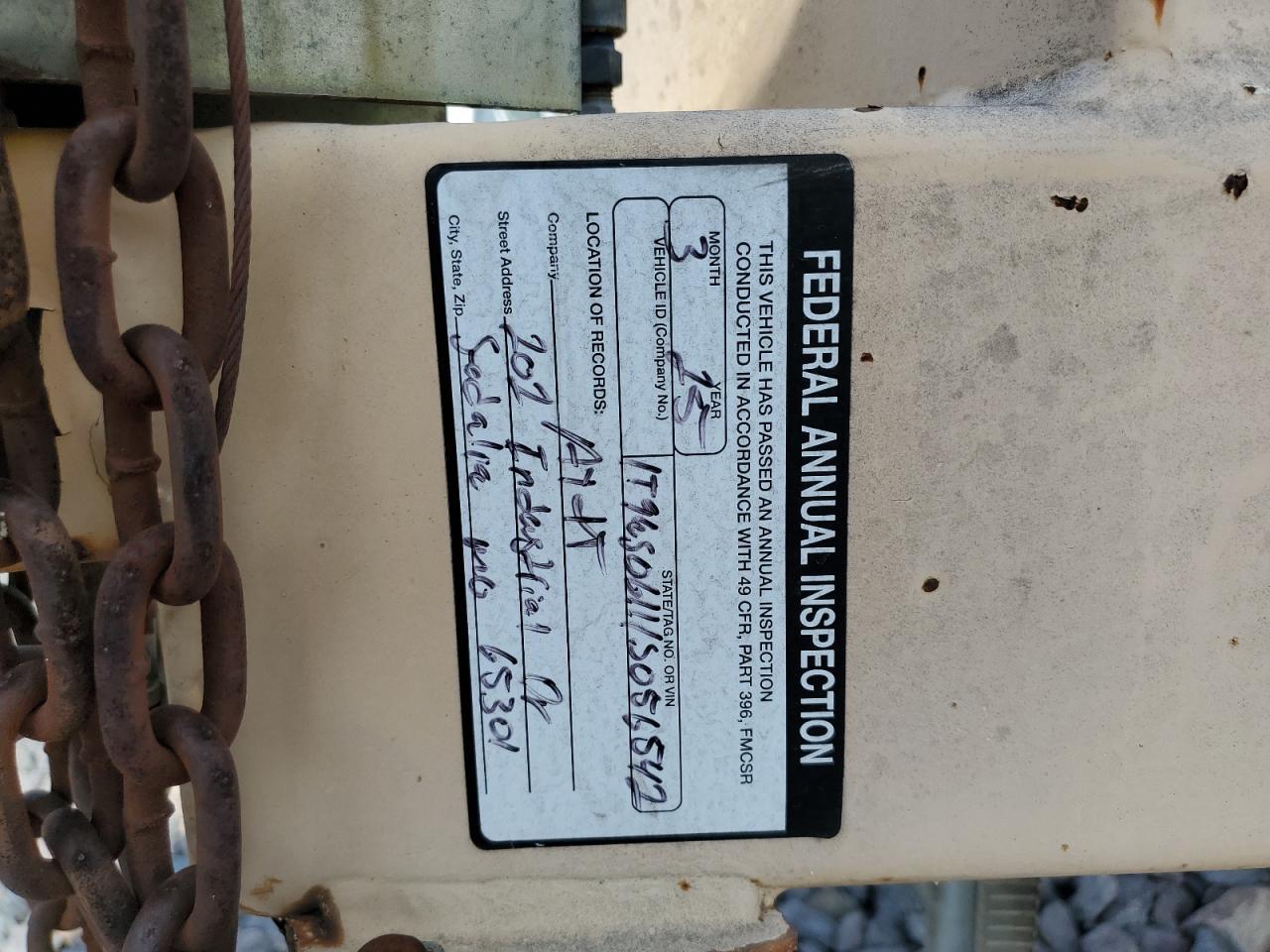 2001 Fenex 2001 Team Fenex F151NP Manhole Support Trailer