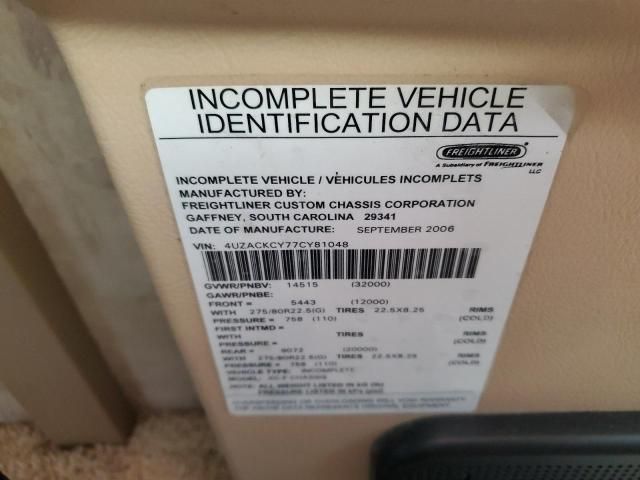 2007 Freightliner Chassis X Line Motor Home
