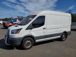 Salvage trucks for sale at Brookhaven, NY auction: 2017 Ford Transit T-150