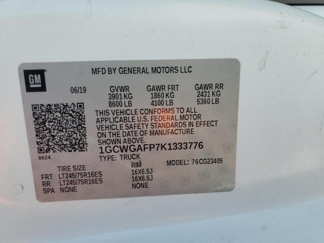 2019 Chevrolet Express G2500