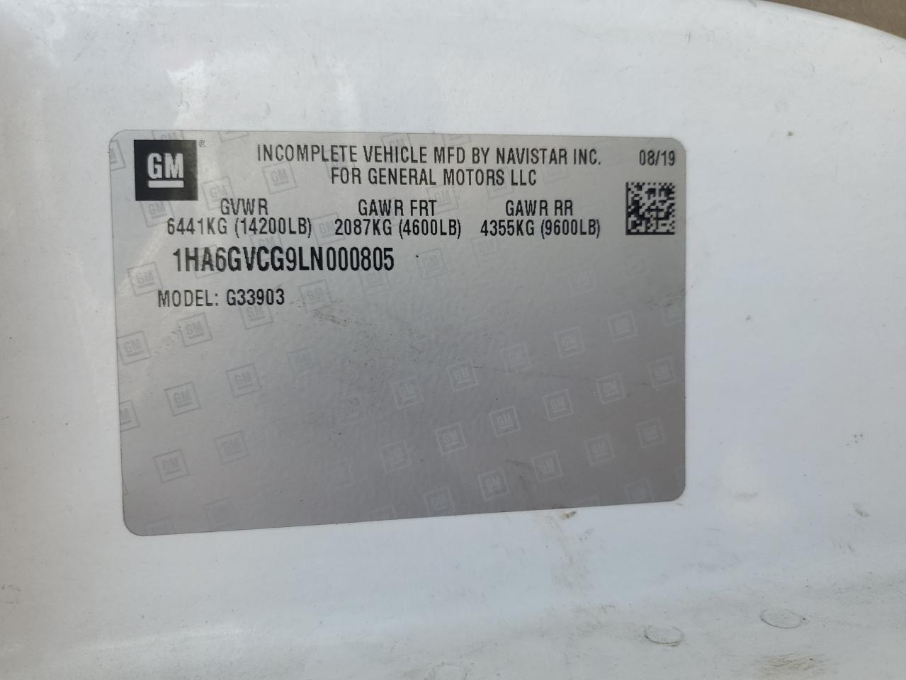 2020 Chev Rolet Express Delivery Truck