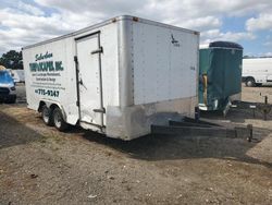 Salvage trucks for sale at Brookhaven, NY auction: 2013 Lark United Enclosed Cargo Trailer