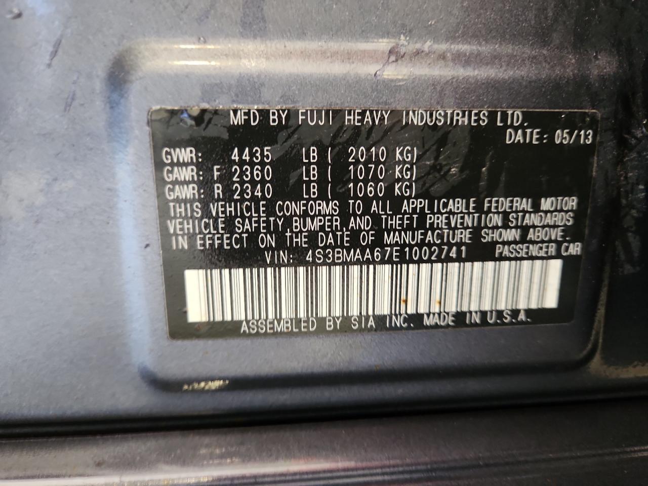 2014 Subaru Legacy 2.5i