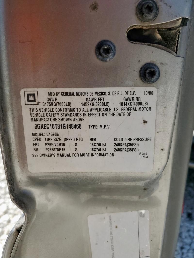 2001 GMC Yukon xl C1500