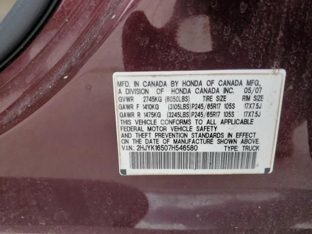2007 Honda Ridgeline RTL
