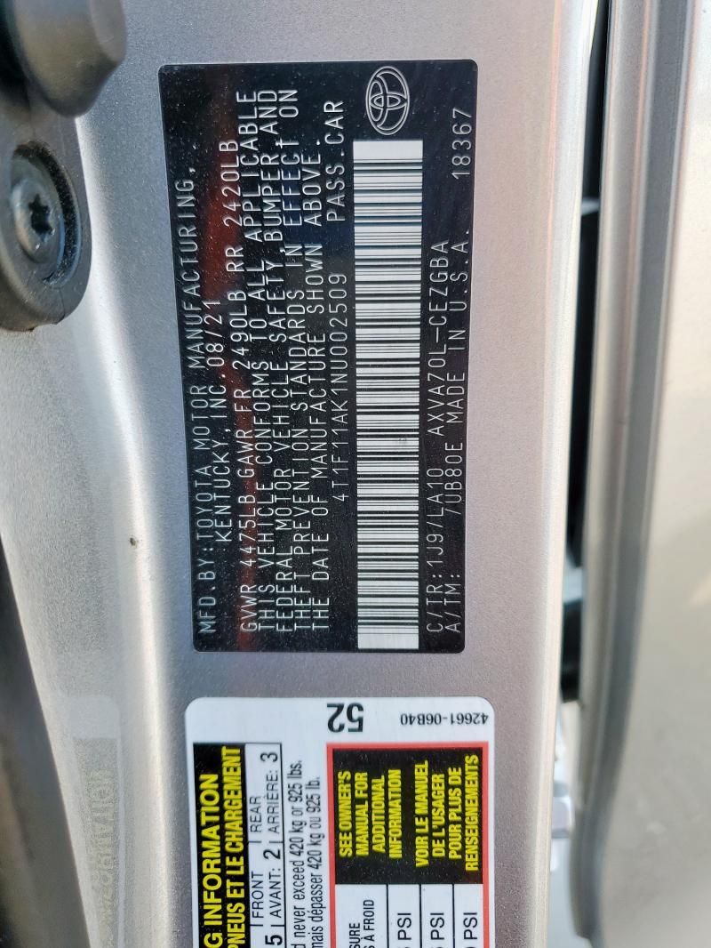 2022 Toyota Camry XLE
