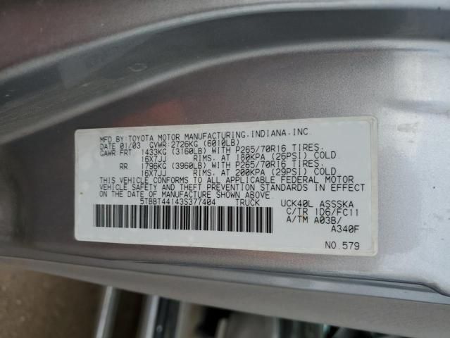 2003 Toyota Tundra Access Cab SR5