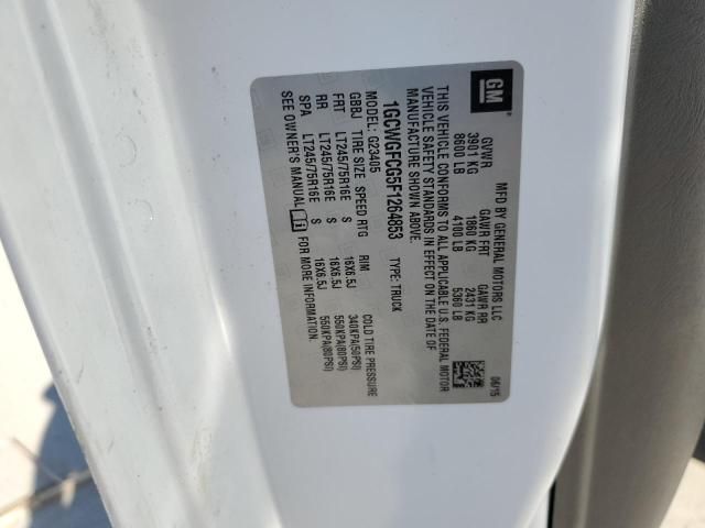 2015 Chevrolet Express G2500