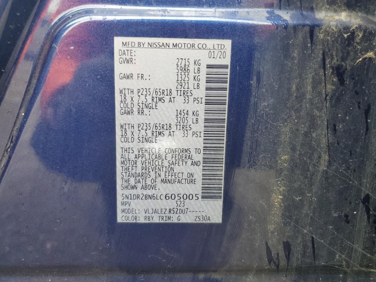 2020 Nissan Pathfinder sv