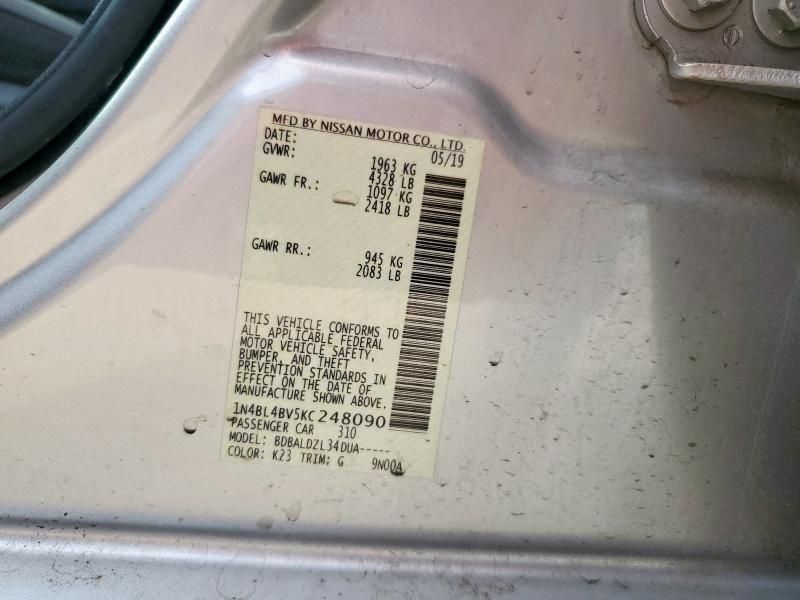 2019 Nissan Altima S