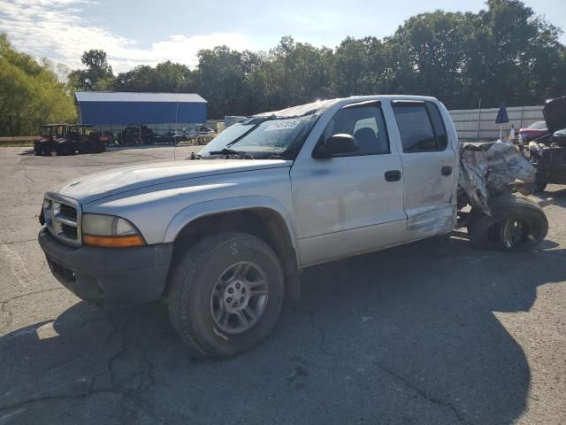 Salvage trucks for sale at Rogersville, MO auction: 2004 Dodge Dakota Quad Sport