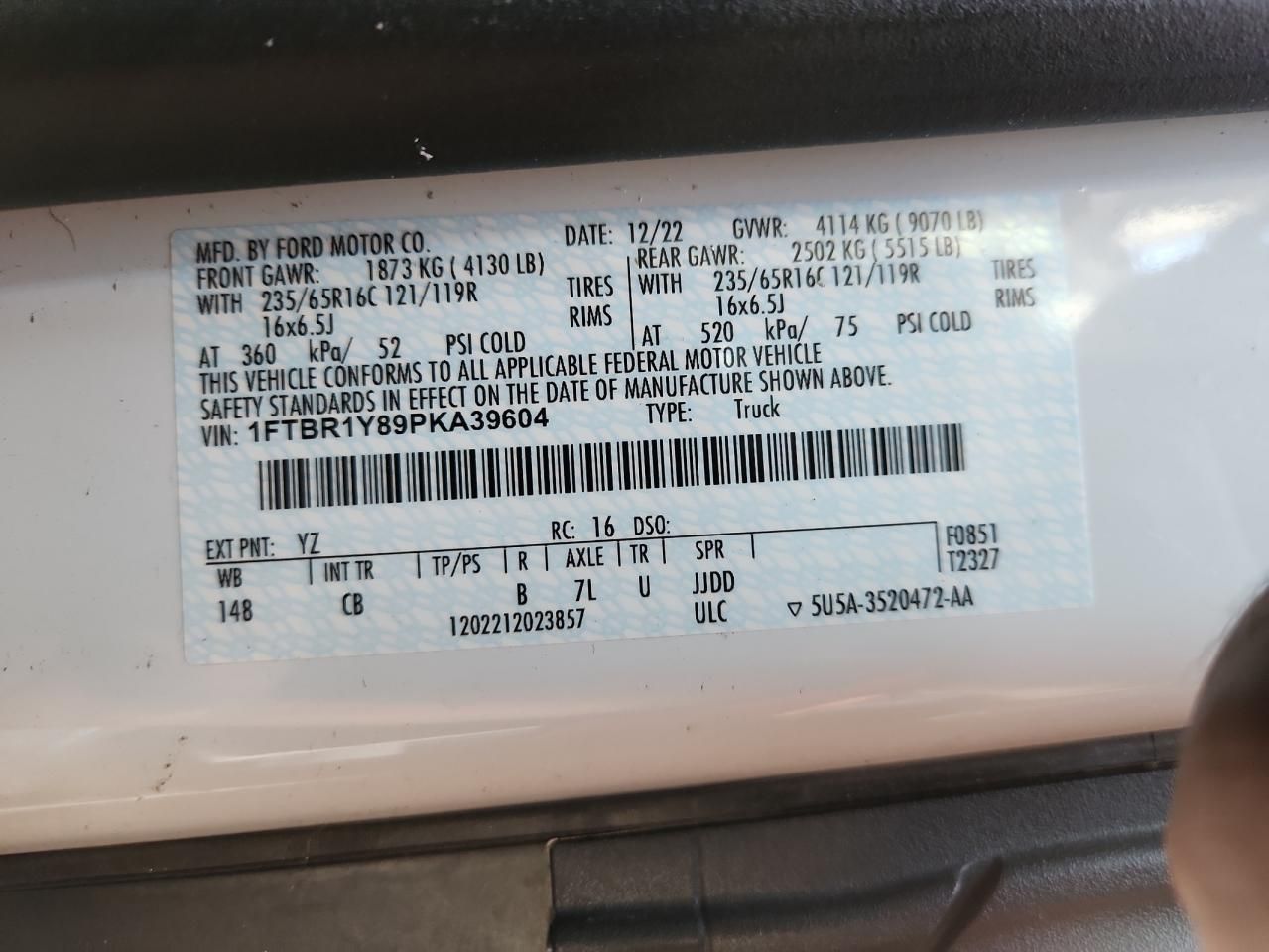 2023 Ford Transit T-250