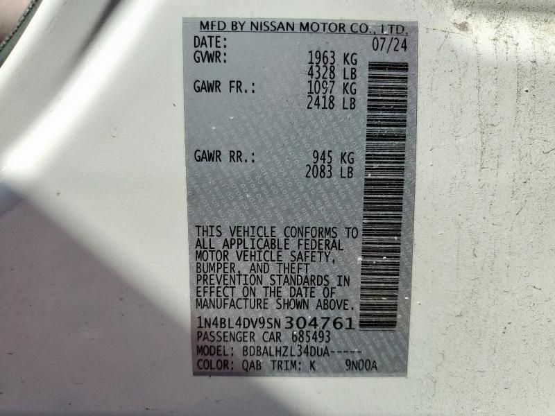 2025 Nissan Altima SV