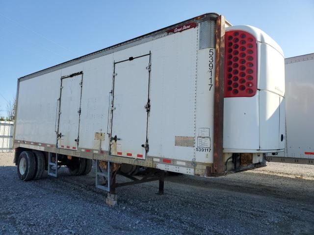 Salvage trucks for sale at Leroy, NY auction: 2011 Great Dane Refrigerated Van Trailer
