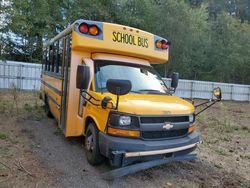 Salvage trucks for sale at Arlington, WA auction: 2014 Chevrolet 2014 Collins Bantam G4500-School Bus