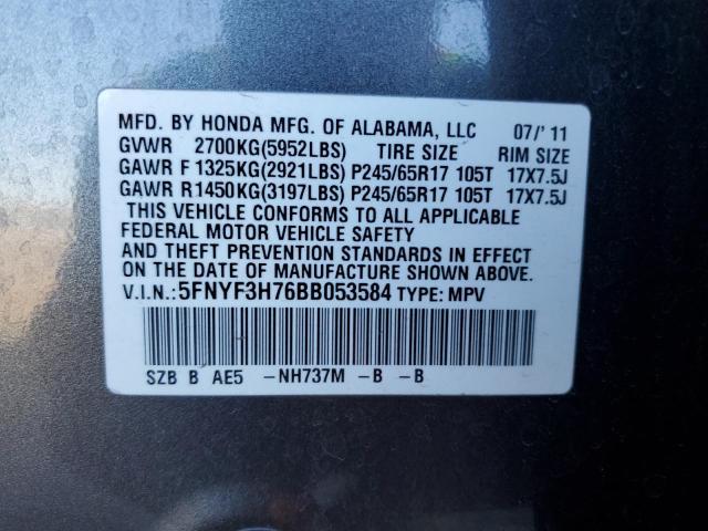 2011 Honda Pilot Exln