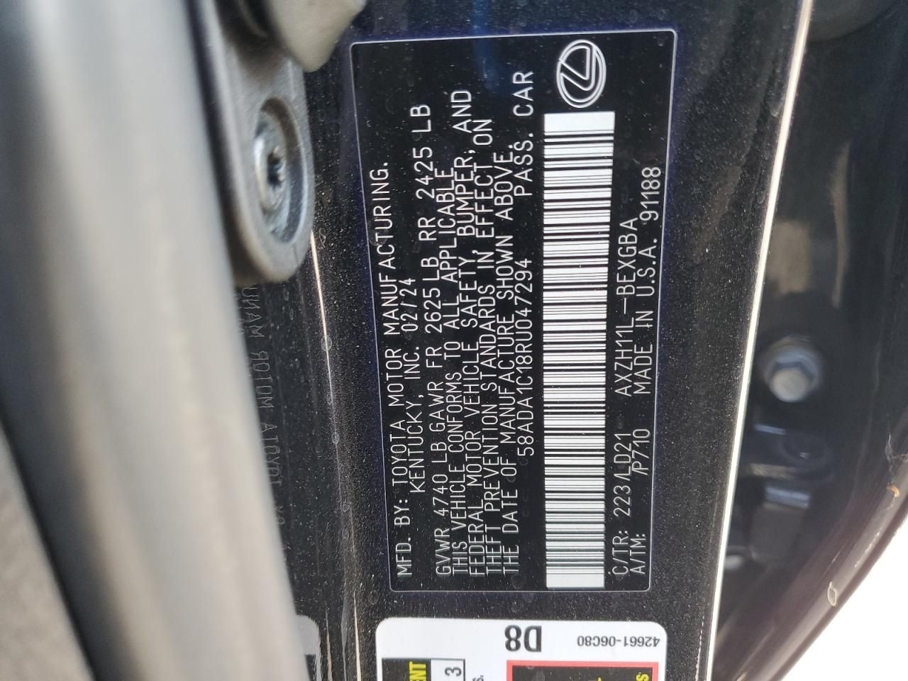 2024 Lexus Es 300h Base